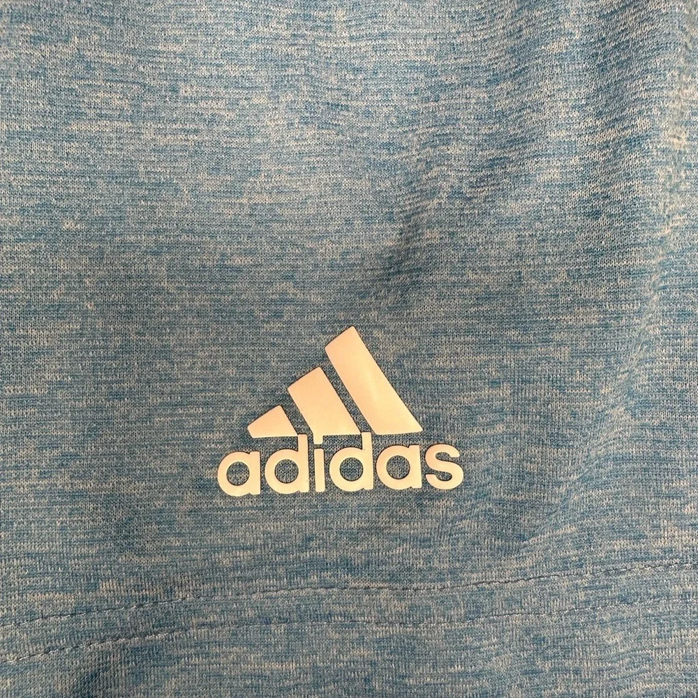 Adidas‎ HEAT.RDY Blue Golf Performance Polo Shirt Men's Large Moisture Wicking